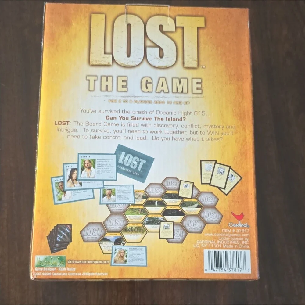 Cardinal Lost The Game TV Show Tie-In Board Game Complete 2+ 13+ 2006 MPN 37817